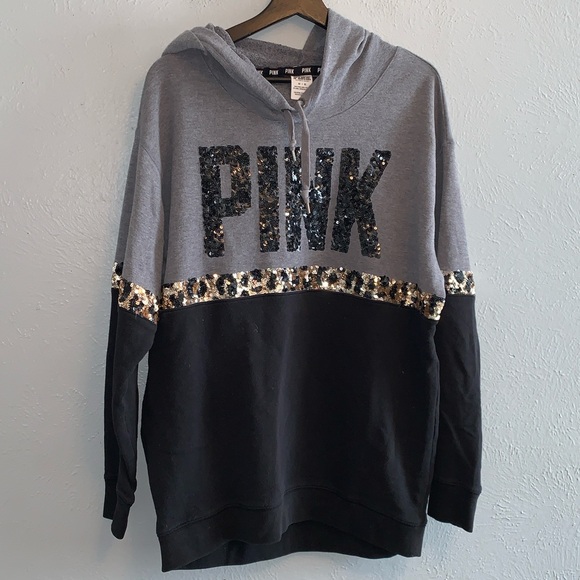 PINK Victoria's Secret Sweaters - Vs sequin hoodie
